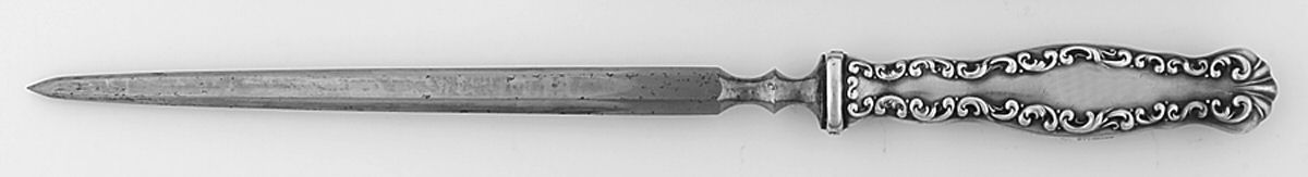 Louis XV (Sterling, 1891) Game Steel Rod Knife Sharpener by Whiting Manf Co-1