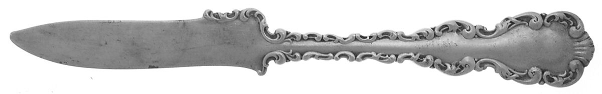 Louis XV (Sterling, 1891) Individual Solid Fruit Knife by Whiting Manf Co-1