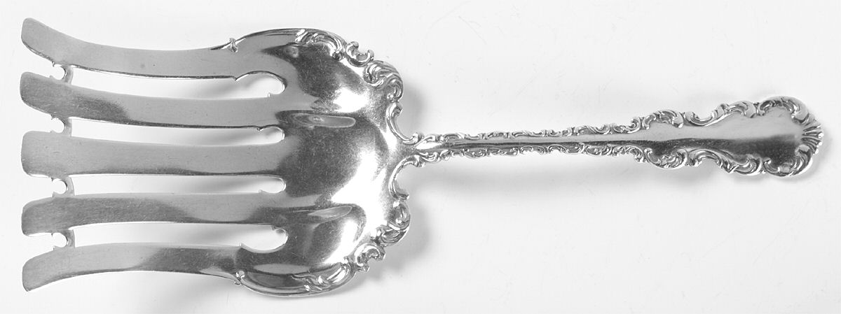 Louis XV (Sterling, 1891) Oversize Solid Asparagus Server by Whiting Manf Co-1