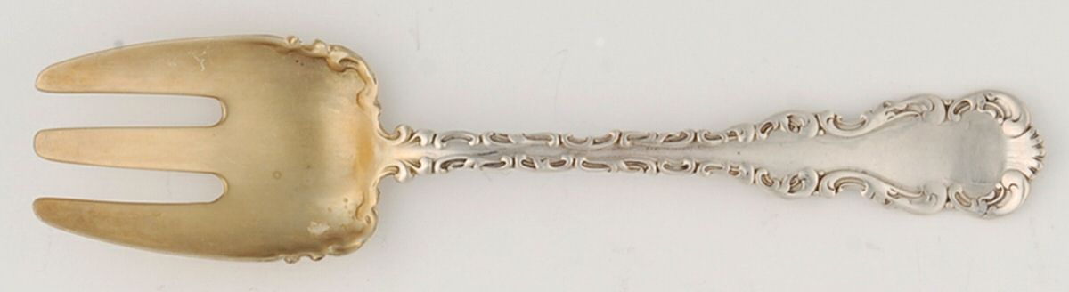 Louis XV (Sterling, 1891) Ice Cream Fork by Whiting Manf Co-1