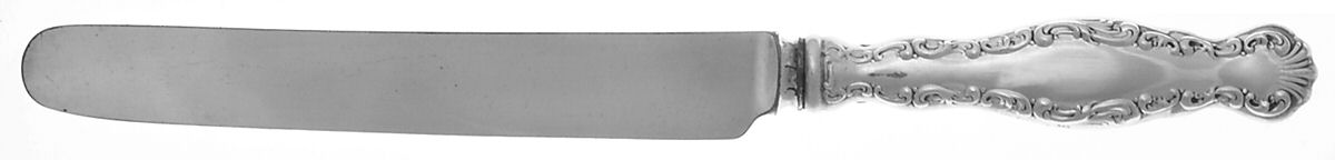 Louis XV (Sterling, 1891) Blunt Hollow Handle Knife W/Bolster by Whiting Manf Co-1