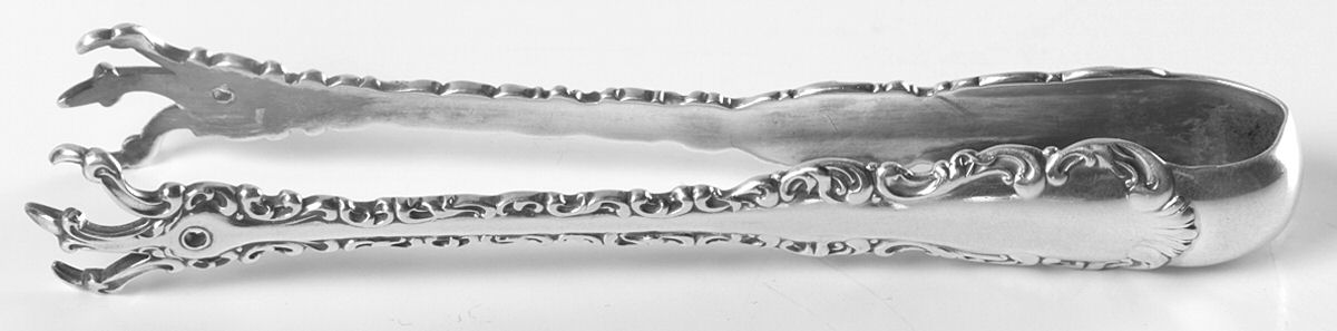 Louis XV (Sterling, 1891) Bon Bon Tongs by Whiting Manf Co-1