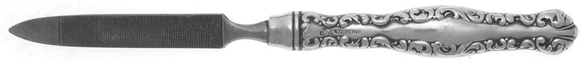 Louis XV (Sterling, 1891) Hollow Handle Nail File by Whiting Manf Co-1