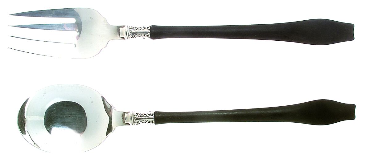Louis XV (Sterling, 1891) 2 Piece Chafing Dish Flatware Set Solid by Whiting Manf Co-1