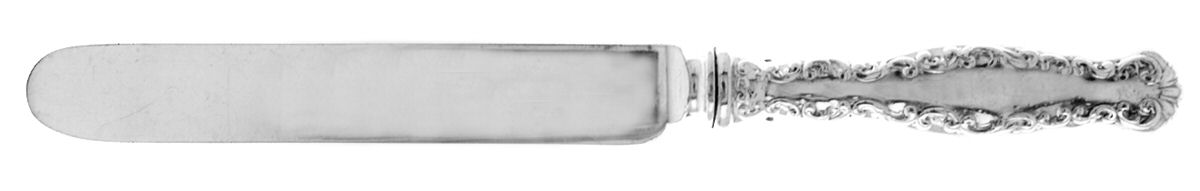Louis XV (Sterling, 1891) Dessert/Tea Knife with Silverplate Blade by Whiting Manf Co-1