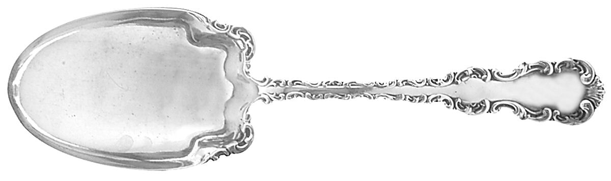 Louis XV (Sterling, 1891) Vegetable Serving Spoon (Solid) by Whiting Manf Co-1