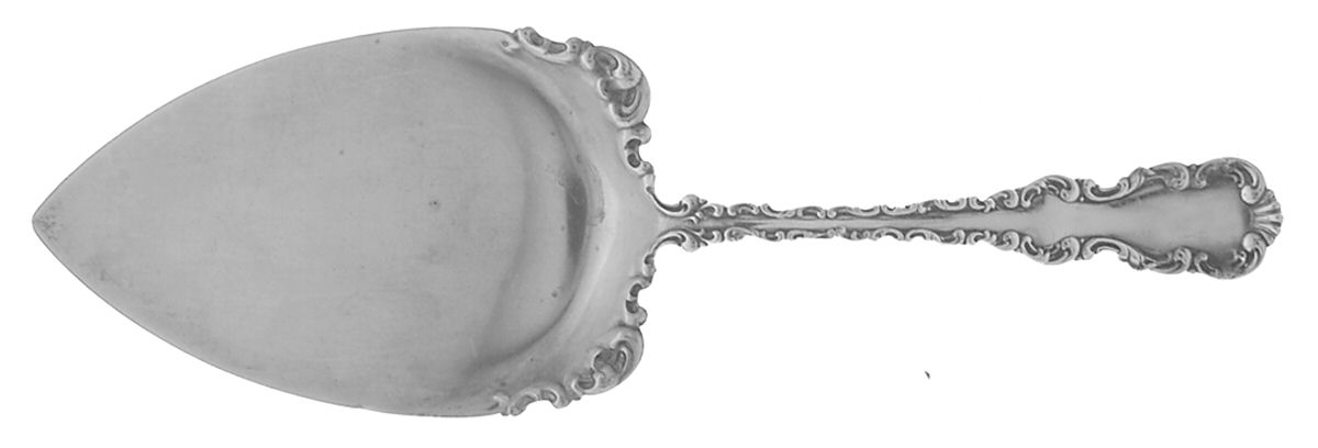 Louis XV (Sterling, 1891) Large Solid Pie Knife by Whiting Manf Co-1