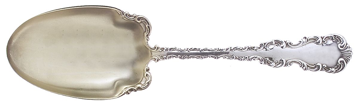 Louis XV (Sterling, 1891) Solid Salad Serving Spoon by Whiting Manf Co-1