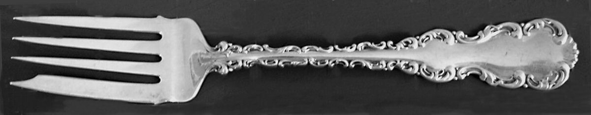 Louis XV (Sterling, 1891) Dessert Fork by Whiting Manf Co-1