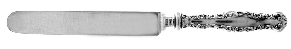 Louis XV (Sterling, 1891) Blunt Hollow Knife with Bolster by Whiting Manf Co-1