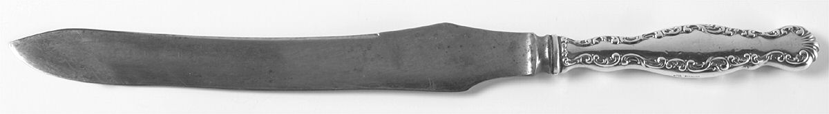 Louis XV (Sterling, 1891) Large Stainless Blade Roast Carving Knife by Whiting Manf Co-1