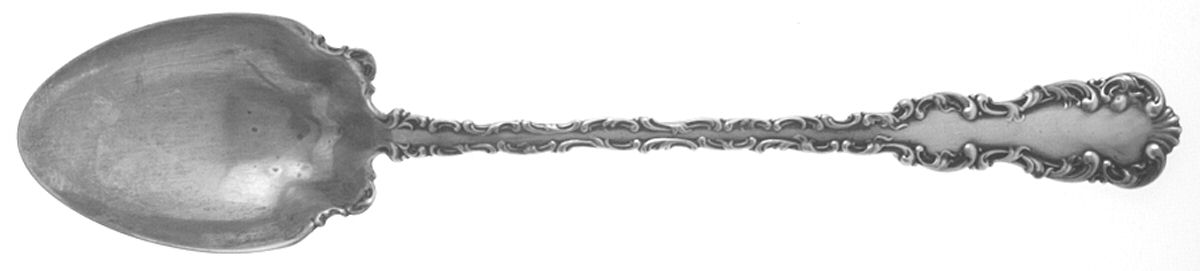 Louis XV (Sterling, 1891) Gravy/Dressing Spoon with Button by Whiting Manf Co-1