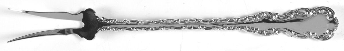 Louis XV (Sterling, 1891) Two-Tine Butter Pick by Whiting Manf Co-1