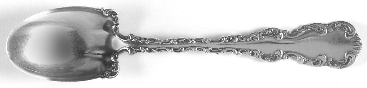 Louis XV (Sterling, 1891) Large Sherbet Spoon by Whiting Manf Co-1