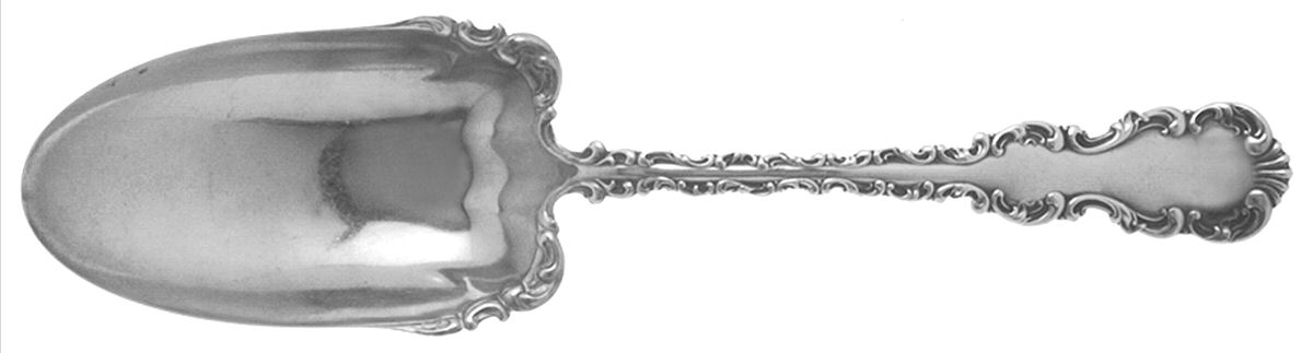 Louis XV (Sterling, 1891) Solid Salad Serving Spoon by Whiting Manf Co-1