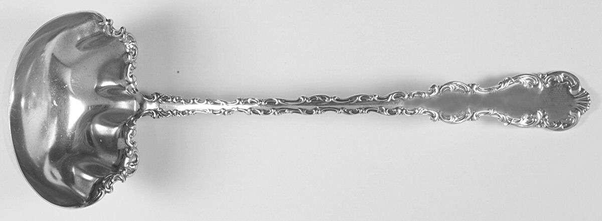 Louis XV (Sterling, 1891) Solid Soup Ladle by Whiting Manf Co-1