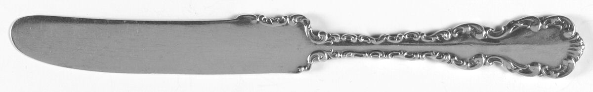Louis XV (Sterling, 1891) Solid Dessert/Tea Knife by Whiting Manf Co-1