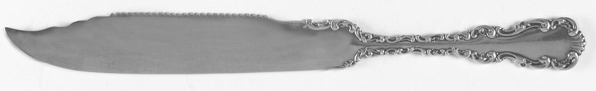 Louis XV (Sterling, 1891) Cake Saw Solid Piece by Whiting Manf Co-1
