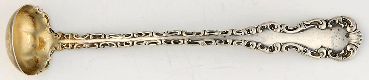 Louis XV (Sterling, 1891) Mustard Spoon by Whiting Manf Co-1