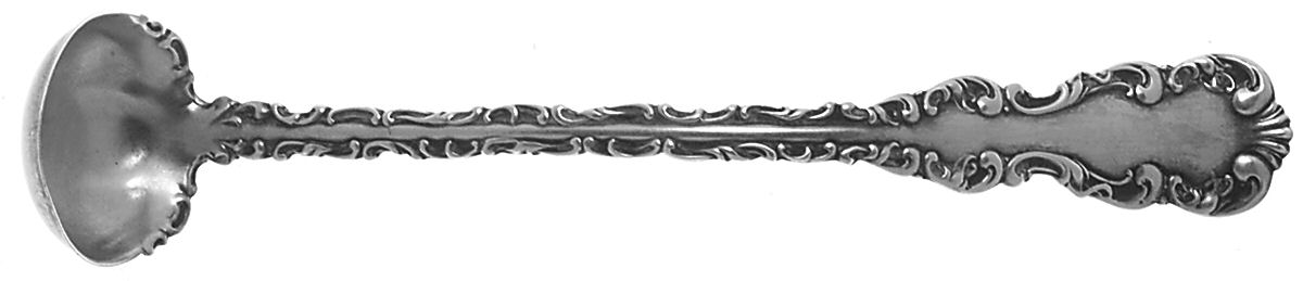 Louis XV (Sterling, 1891) Mustard Spoon by Whiting Manf Co-1