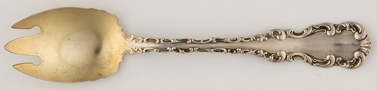 Louis XV (Sterling, 1891) Ice Cream Fork by Whiting Manf Co-1