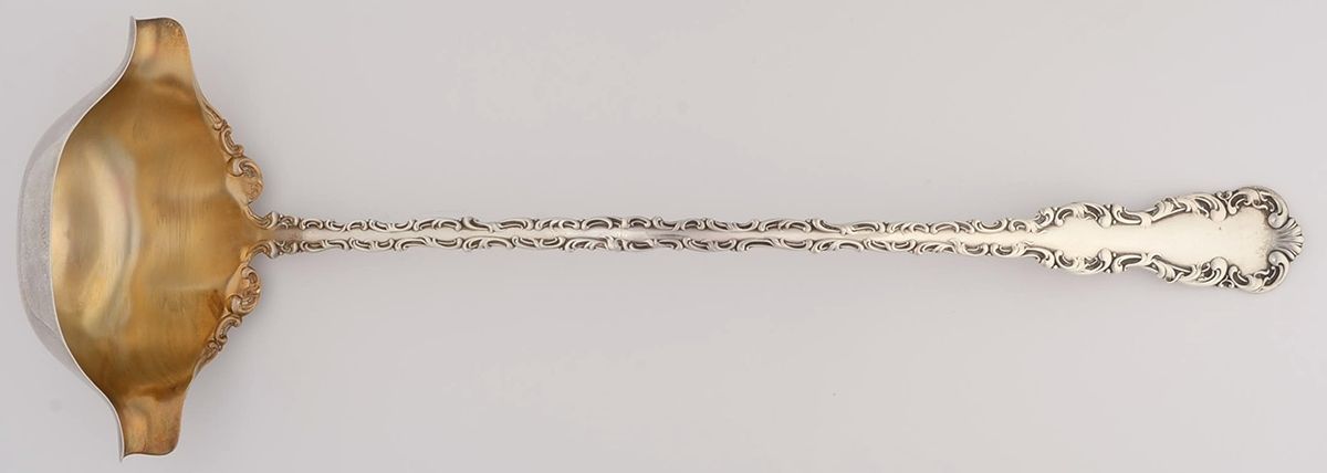 Louis XV (Sterling, 1891) Punch Ladle Solid Piece by Whiting Manf Co-1