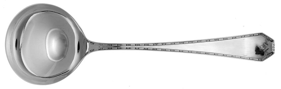 Madam Morris (Sterling, 1909-1910) Round Bowl Soup Spoon (Bouillon) by Whiting Manf Co-1