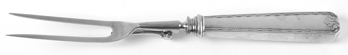 Madam Morris (Sterling, 1909-1910) Small Steak Carving Fork with Stainless Prongs by Whiting Manf Co-1