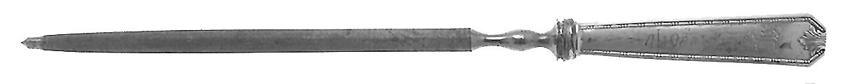 Madam Morris (Sterling, 1909-1910) Small Steel Rod Sharpener Knife by Whiting Manf Co-1