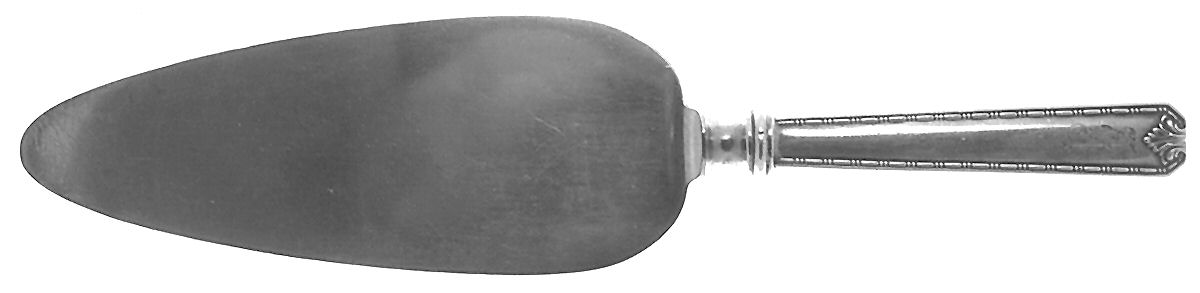 Madam Morris (Sterling, 1909-1910) Pie Server with Silverplate Blade by Whiting Manf Co-1