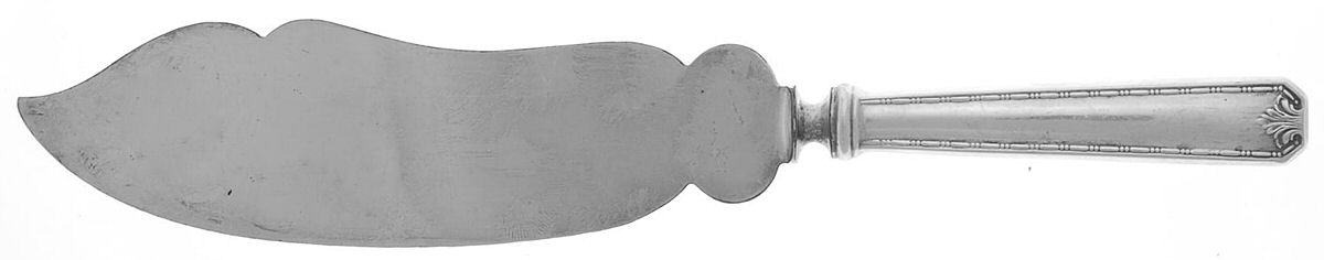 Madam Morris (Sterling, 1909-1910) Large Ice Cream Slicer with Silverplate Blade by Whiting Manf Co-1