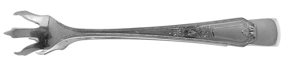 Madam Morris A-Engraved (Sterling, 1909) Large Sugar Tongs by Whiting Manf Co-1