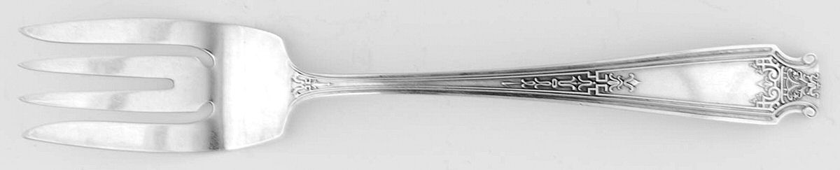 Mandarin (Sterling, 1917-1918) Large Individual Solid Fish/Salad Fork by Whiting Manf Co-1