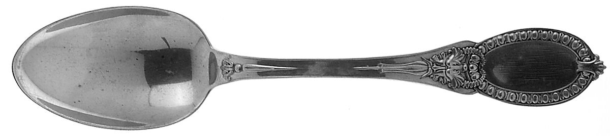 Mask (Sterling, 1889, No Monograms) Dessert/Oval Soup Spoon by Whiting Manf Co-1