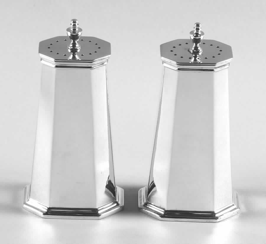 Sterling Hollowware Salt and Pepper Set by Whiting Manf Co-1