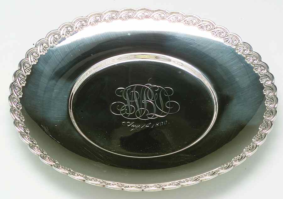 Sterling Hollowware Small Sterling Sandwich Plate by Whiting Manf Co-1