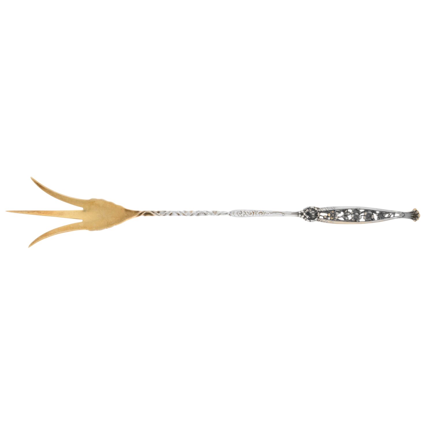 No 1 (Sterling, 1885) Large Lettuce Serving Fork by Whiting Manf Co-1