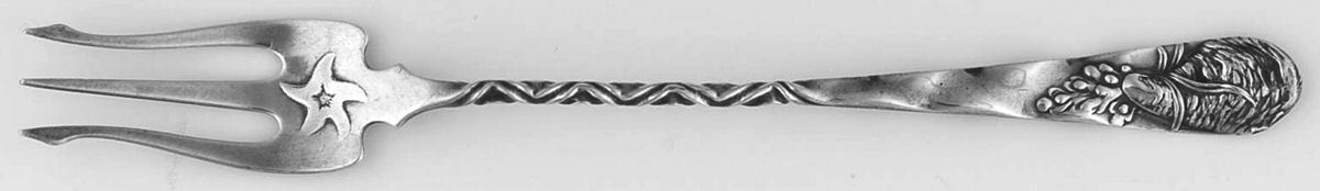 No 28 (Sterling, 1900) Oyster Fork by Whiting Manf Co-1