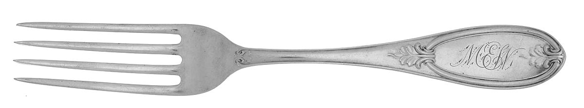 Old Empire (Sterling, 1890) Monogram Fork by Whiting Manf Co-1