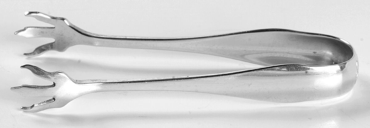 Old English (Sterling, 1890) Small Sugar Tongs by Whiting Manf Co-1