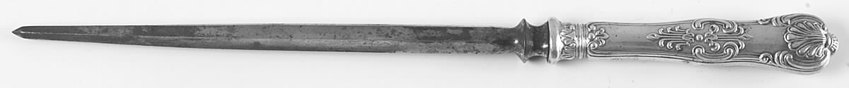 Old King (Sterling, 1890) Large Roast Steel Rod Knife Sharpener by Whiting Manf Co-1