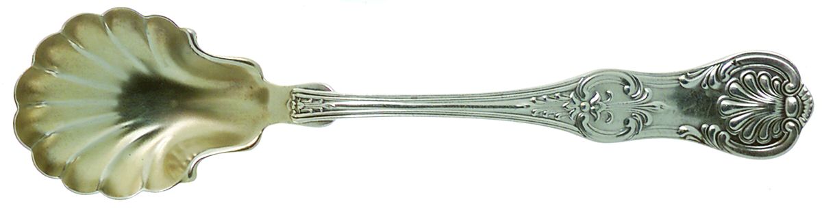 Old King (Sterling, 1890) Sugar Shell Spoon by Whiting Manf Co-1
