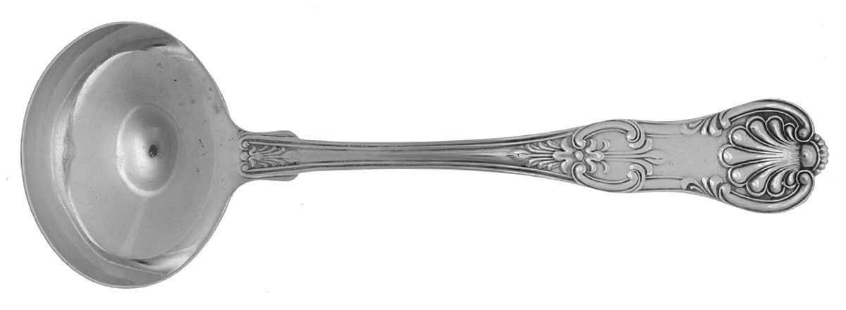 Old King (Sterling, 1890) Solid Gravy Ladle by Whiting Manf Co-1
