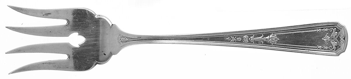 Oriana (Sterling, 1916) Small Chipped Beef Fork by Whiting Manf Co-1
