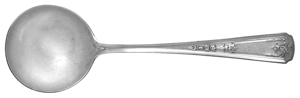 Oriana (Sterling, 1916) Round Bowl Soup Spoon (Bouillon) by Whiting Manf Co-1