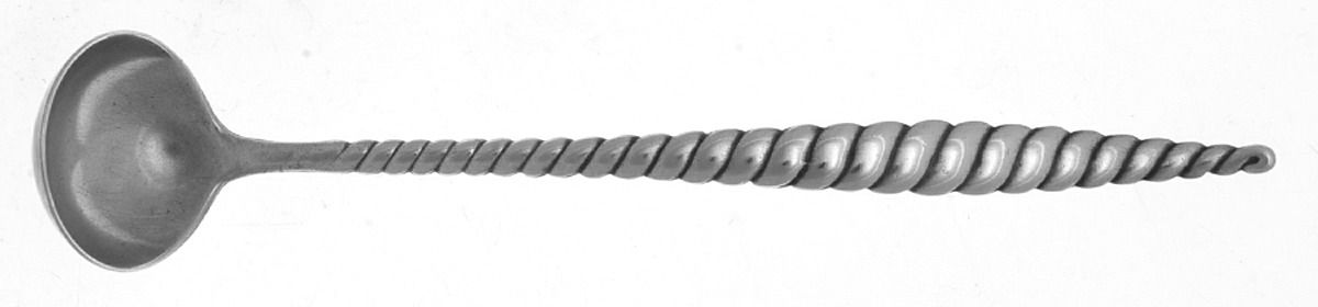 Oval Twist (Sterling, 1880) Mustard Spoon by Whiting Manf Co-1