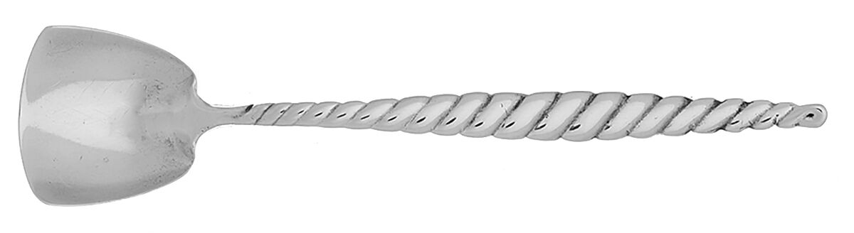 Oval Twist (Sterling, 1880) Master Salt Spoon by Whiting Manf Co-1