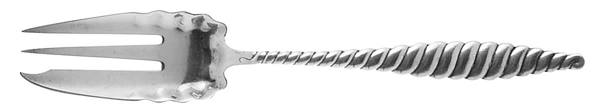 Oval Twist (Sterling, 1880) Individual Pie Fork by Whiting Manf Co-1