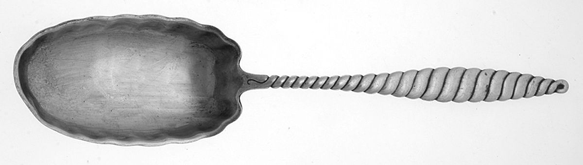 Oval Twist (Sterling, 1880) Solid Salad Serving Spoon by Whiting Manf Co-1