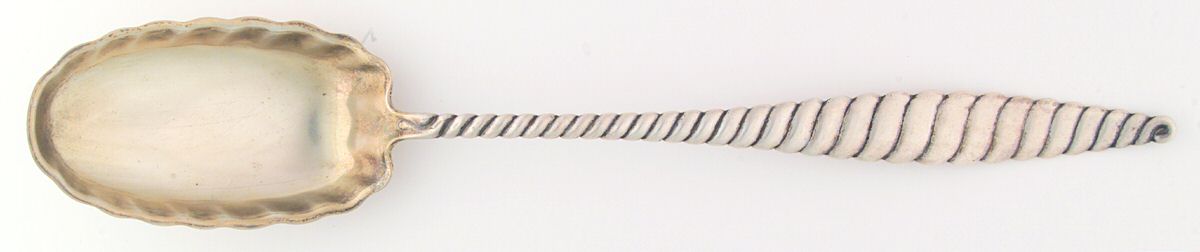 Oval Twist (Sterling, 1880) Solid Gravy Serving Spoon by Whiting Manf Co-1